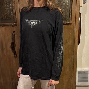 OCC Black Graphic Long Sleeve Shirt